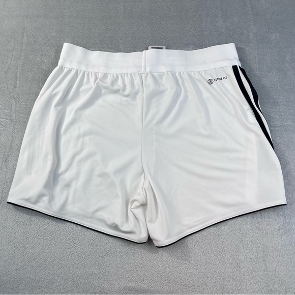 NWT Adidas Women's Shorts Medium White AEROREADY Soccer Active Gym Running - Picture 9 of 13